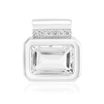 Pendentif en argent et Topaze blanche (MONOSONO COLLECTION)