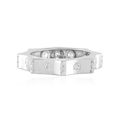 Zilveren ring met zirkonen (de Melo)