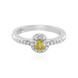 Anillo en plata con Diamante I3 amarillo