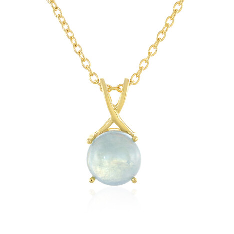 Aquamarin-Silberhalskette