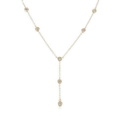 Gouden halsketting met loepzuivere (G) diamanten (de Melo Gold)