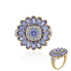 Anillo en plata con Tanzanita