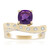 Anello in oro con Ametista AAA (de Melo Gold)