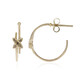 Boucles d'oreilles en or et Diamant champagne I3 (de Melo)