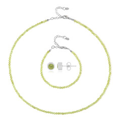 Parure in argento con Peridoto