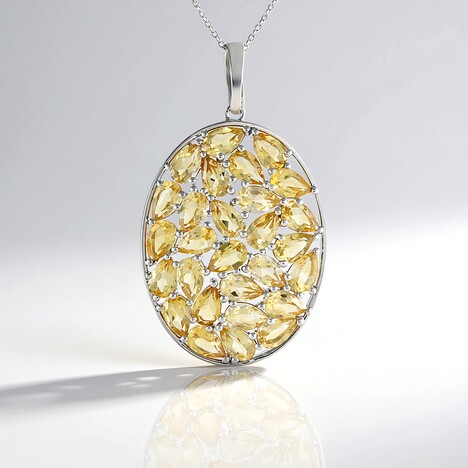 Collana in argento con Citrino