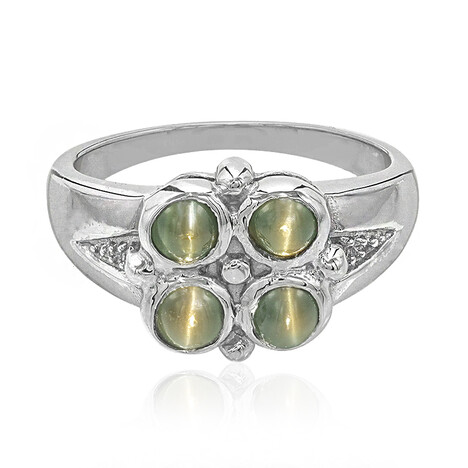 Alexandrit-Katzenauge-Silberring