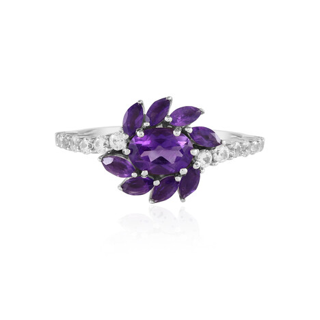 Sibirischer Amethyst-Silberring (de Melo)