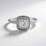 Anello in argento con Zircone