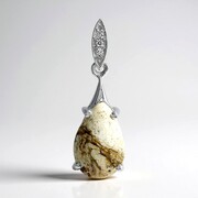 Ciondolo in argento con Magnesite
