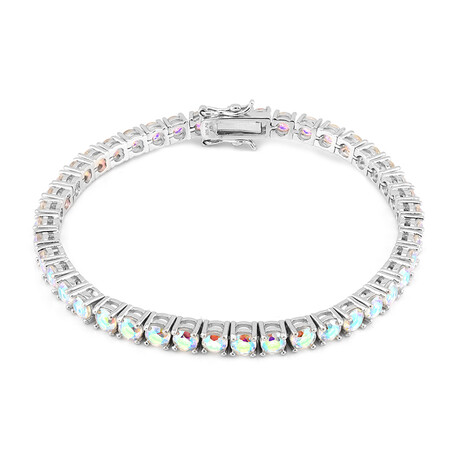 Mondlicht-Quarz-Silberarmband