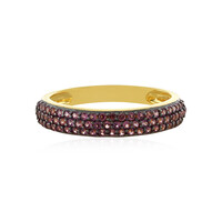Zilveren ring met rhodolieten