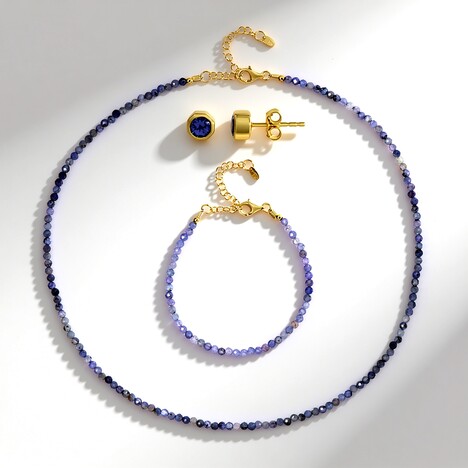 Parure in argento con Tanzanite