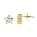 Pendientes en plata con Amatista verde