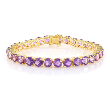 Marokkanischer Amethyst-Silberarmband