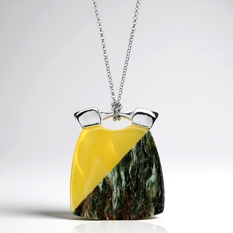 Collana in argento con Gemma (dagen)