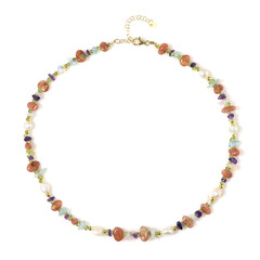 Fancy Beryl Silver Necklace