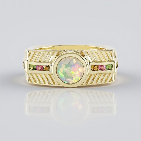 Anello in oro con Opale di Welo (Ornaments by de Melo)