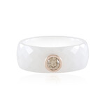 I2 Champagne Diamond Ceramic Ring