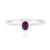 Rhodolite Silver Ring