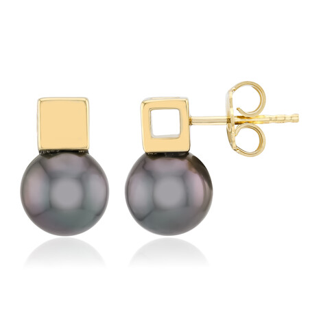 Pendientes en plata con Perla cultivada de Tahití (TPC)