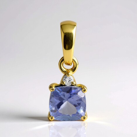 Ciondolo in oro con Tanzanite