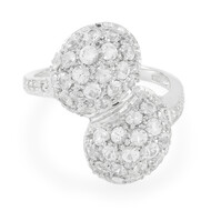 Anello in argento con Zaffiri Bianchi