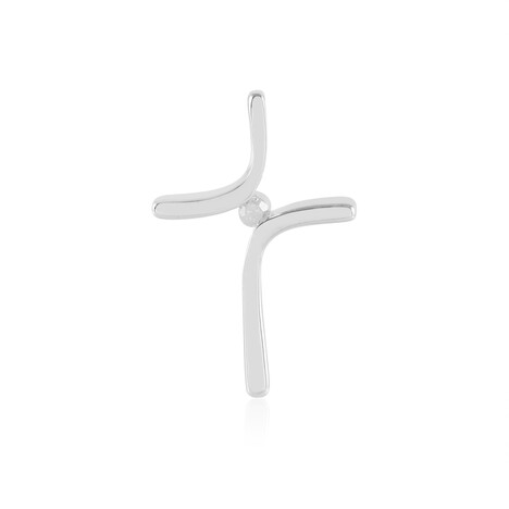 Ciondolo in argento con Diamante I3 (I)