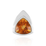 Zilveren hanger met een Oranje kwarts (MONOSONO COLLECTION)