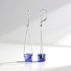 Orecchini in argento con Sodalite