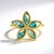Anello in argento con Mosaico turchese