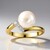 Anello in argento con Perla d'Acqua Dolce Bianca (TPC)