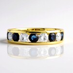 Anello in oro con Zaffiro Ceylon Blu (CIRARI)