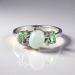 Anello in argento con Acquamarina Brasiliana