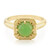 Zilveren ring met een keizerlijk chrysopraas