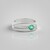 Anello in argento con Smeraldo Russo