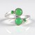 Anello in argento con Crisoprasio (KM by Juwelo)
