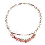 Collana in argento con Rodocrosite
