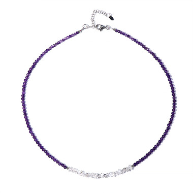 Collier en argent et Améthyste