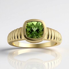 Anello in oro con Peridoto Wagogo