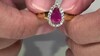 Anillo en plata con Zafiro rosa de Madagascar