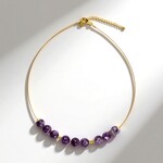 Collana in argento con Lepidolite