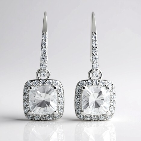Orecchini in argento con Danburite