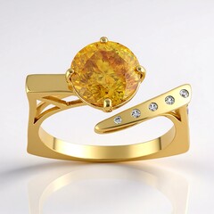 Anello in oro con Sfalerite (de Melo Gold)