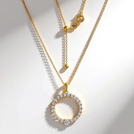 Collana in argento con Zircone (Adela Silber)