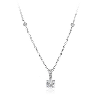 Gouden halsketting met een I1 (H) Diamant (CIRARI)