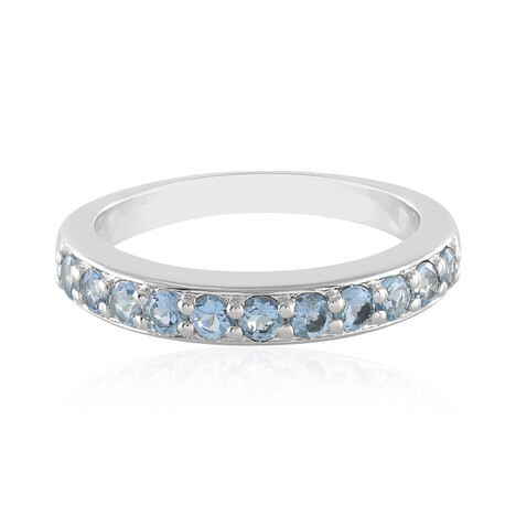 Santa Maria-Aquamarin-Silberring