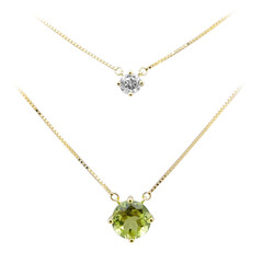 9K Peridot Gold Necklace (de Melo)