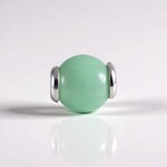 Ciondolo in argento con Angelite Verde (MONOSONO COLLECTION)