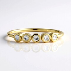 Anello in oro con Diamante I3 (H) (de Melo Gold)